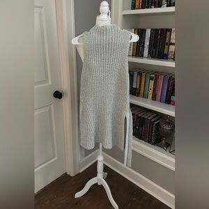 Ann Taylor Size L Long Tie Sweater
